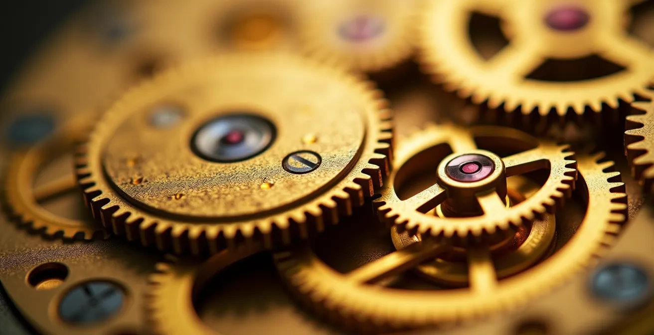 Visualisation abstraite du lissage des bénéfices avec courbes et équilibre